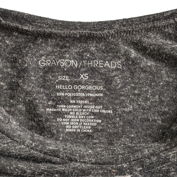Grayson Threads Ladies Oversized Graphic L/S Top - Picture 8 of 12
